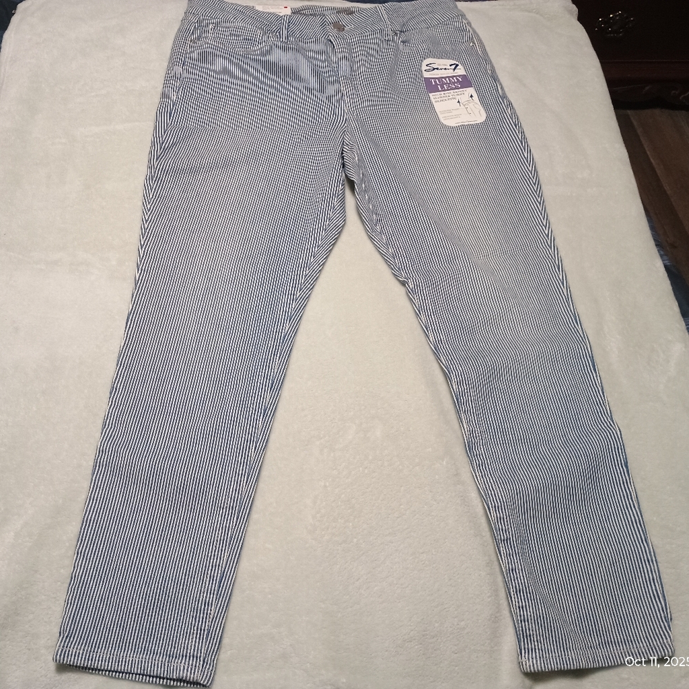 Seven7 Womens High Waisted Tummy Control Pants Size 16 - Picture 2 of 11